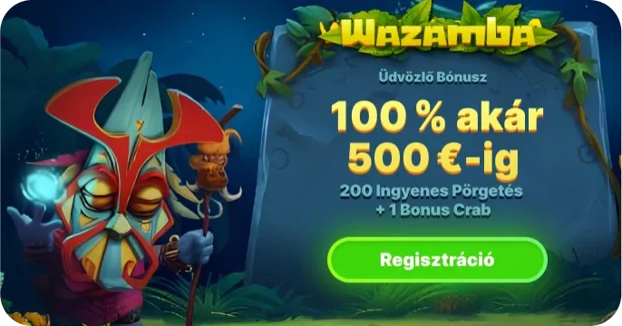 Wazamba Kaszinó üdvözlő bónuszt